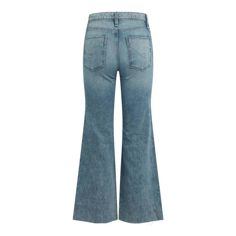 NEW HUDSON women's rosie wide leg jeans in young at heart destroyed - Picture 2 of 4